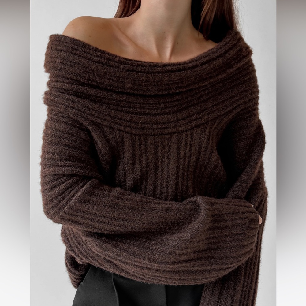 BNWT Oak&Fort Slouchy Off the Shoulder Sweater